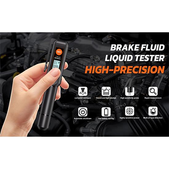 Automotive Brake Fluid Diagnostic Tool DOT 3.0/4.0/5.1 Compatible Brake Oil Detection Pen Support for Automotive Maintenance