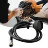 Shampoo-Sprüher-Wasserhahndüse mit schwarzem Gummischlauch