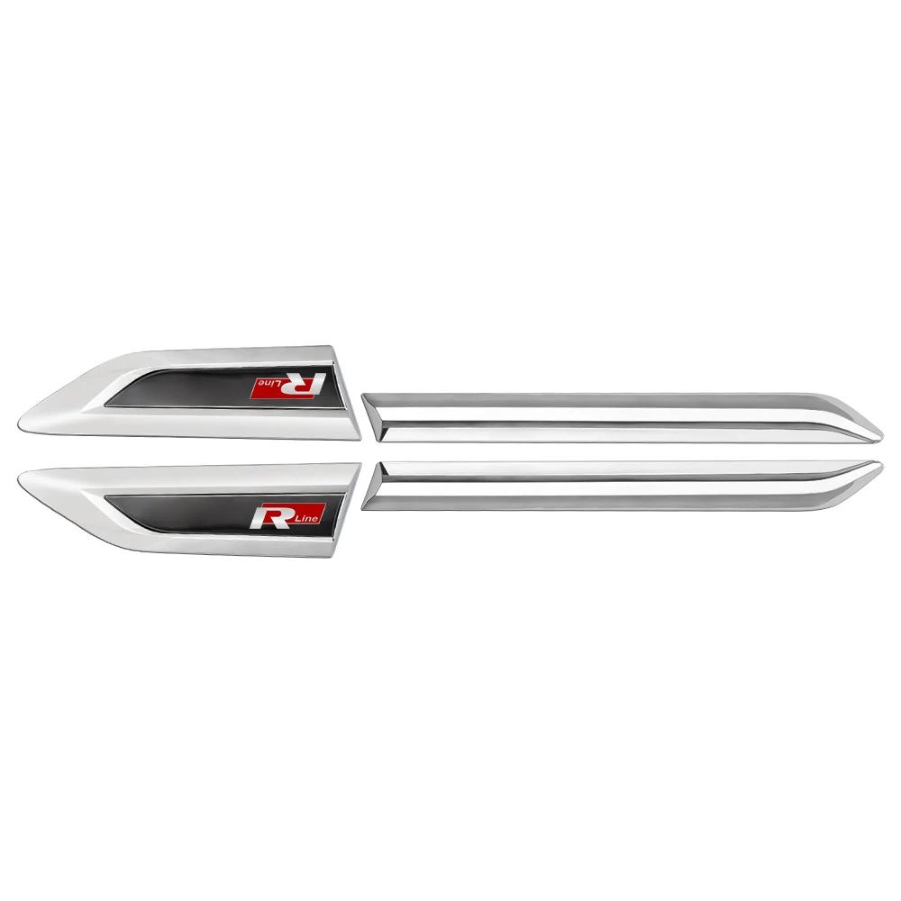 2 st ABS GTI 4 Motion R RLINE Bokstav Bilskärm Sidovinge Emblem Badge Klistermärken För VW Volkswagen Tiguan L 2017 Auto Refit D