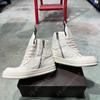 R-o Geobasket Sneakers Full White Leather High Top Shoe Boot Men Shoes Zipper Women Casual Sneaker Luxury Design Ankle Boots