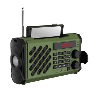 Solar Chargers Crank Power Portable Emergency Radio With LED Flashlights SOS Alarm And Chargers Function for Camping
