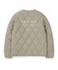 Snowpeak Apparel Recycled Quilted Cardigan Jacket (S24Wufpj02) Beige Gray