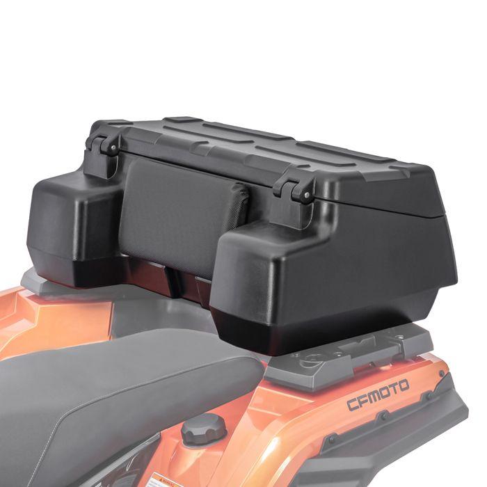 Baú 96L Bagtecs para Quad/ATV - baú traseiro à prova d'água preto com fixação e encosto