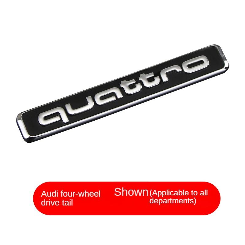For yngc9 A4 A6 Q3 Car Grille Quattro Logo Front Grill Badge Emblem Sticker Drive Tail Quattro Standard