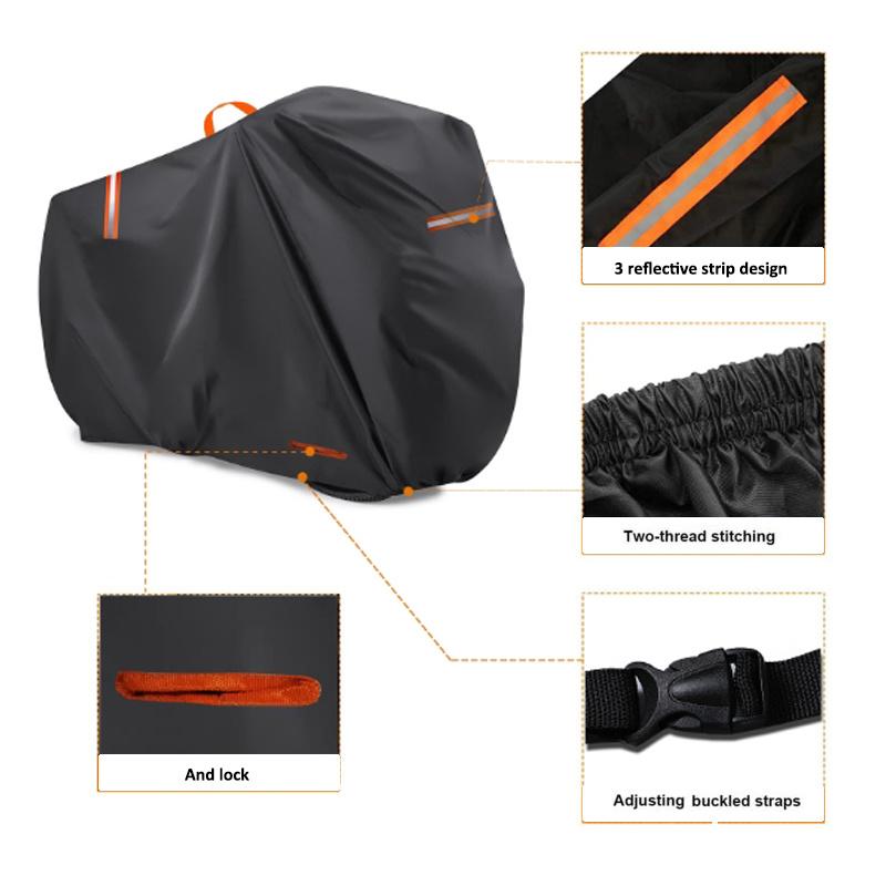 Waterproof Mountain Bike Bicycle Rain Cover Heavy Duty UV Dust Cycle Protection Black