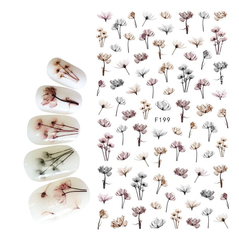Zurück Kleber Aufkleber 3D Nagel Aufkleber Schwarz Weiß Geometrische Zeichnungen Designs Nagel Aufkleber Dekoration Für Nail Art Schönheit