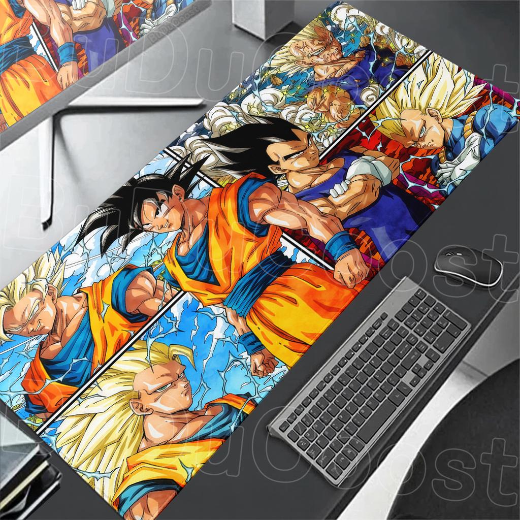 Tappetino Estensibile per Computer Ufficio Tavolo Giocatore Tastiera PC Setup Accessori 90x40cm Anime Dragon Ball Mousepad Ragazzo Gabinetto Regali