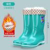 New Pvc Adult Tall Rain Shoes for Women, Wearing Non-slip and Waterproof Thick-soled Rain Boots for Women
