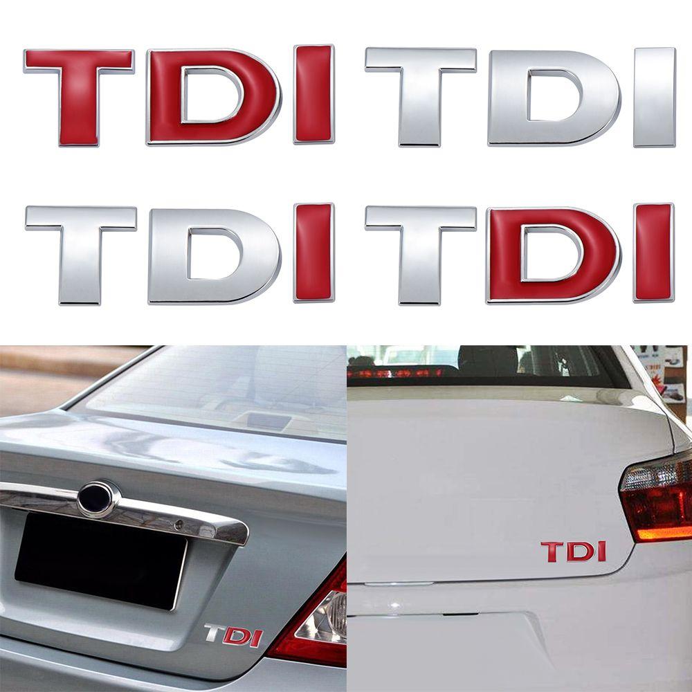 Emblema Badge DIY TDI 3D Decalcomania Auto Cofano Bagagliaio Adesivo Auto Portellone Veicolo