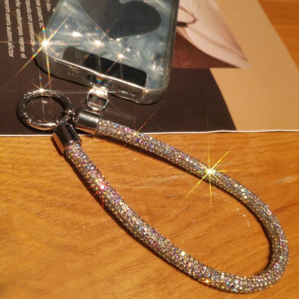 Handheld Glitter Rhinestone Phone Lanyard Hanging Cord Mobile Phone Chain Women/Lady/Girl