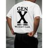 European Sizes Trendy Summer Outdoor Sports T-Shirts for Generation X, Featuring Casual Large Sizes, Stylish Prints for Men