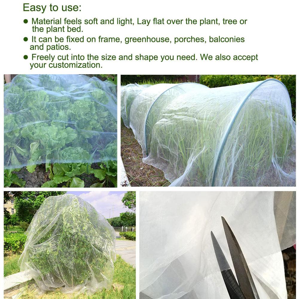 Garden Mesh Netting Barrier, Big Size Ultra Fine Plant Net For Vegetable Blueberry Bushes Live Tree Row Cover Screen Protection