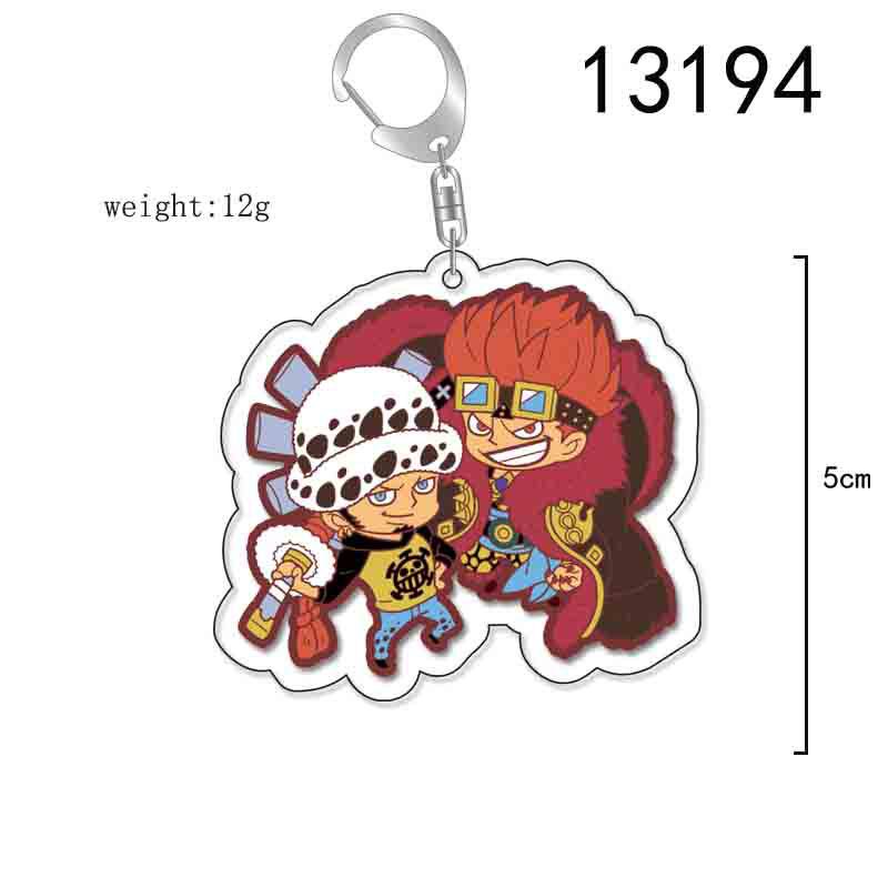 Acrylic Keychain - Luffy, Zoro, Nami Anime Pendant