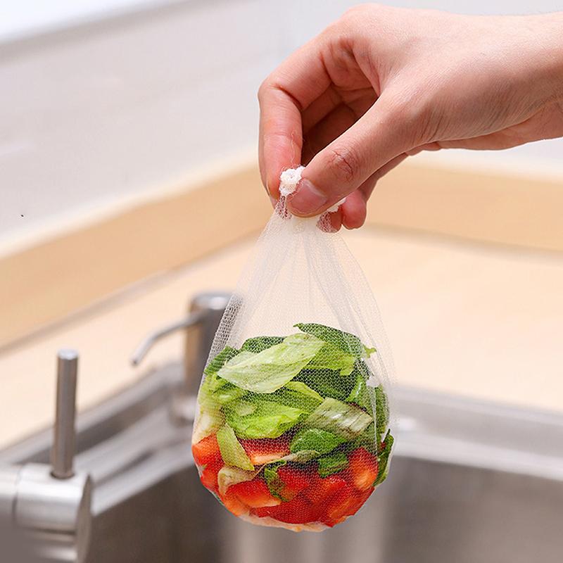 100 Pcs Disposable Kitchen Sink Filter Mesh Sewer Garbage Filter Meal Residue Pool Mesh Bag Drainage Screen Sink Garbage Net