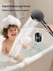 Hotel Adjustable Handheld Shower LED Digital Display Rain Filtered Shower Head High Pressure 4 Mode Bathroom Accessories
