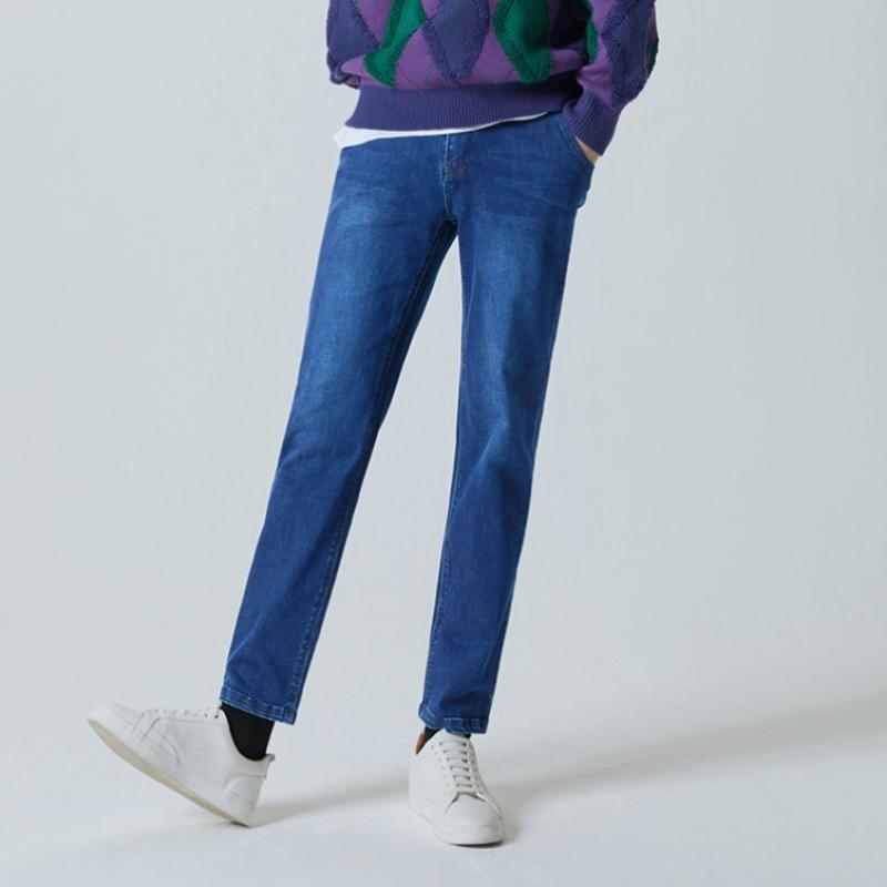 Baiyu Men Tapered Denim Pants 2 Types Choice Idam