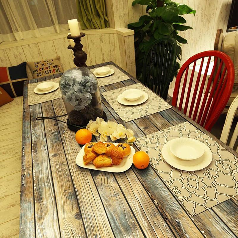 Distressed Wood Wallpaper Self-Adhesive Vinyl Peel and Stick Contact Paper Wood Wall Paper Shelf Home Decoration Kitchen Counter