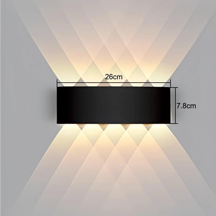 Wall Lamp LED Indoor and Outdoor Lighting Wall Lamp Modern Fashion Bedroom Hallway Doorway Garden Pathway Living Room Decoration