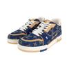 Louis Vuitton Trainer Low Top Skateboard Shoes Men's Sea Blue 1AJ360