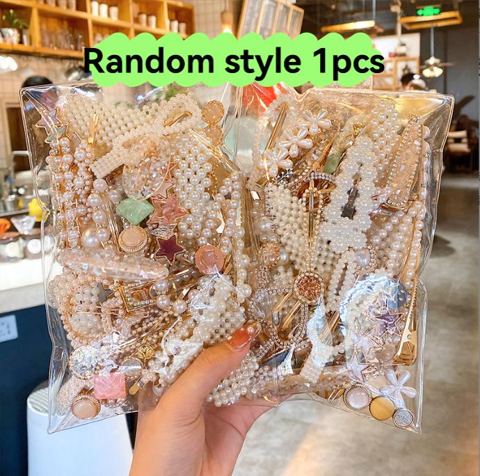 

Fashion Sweet Pearl Hair Clips for Women Girls-Random Style 1pcs, Hair Pins, Cute Hair Accessories for Daily Wear Party Wedding
