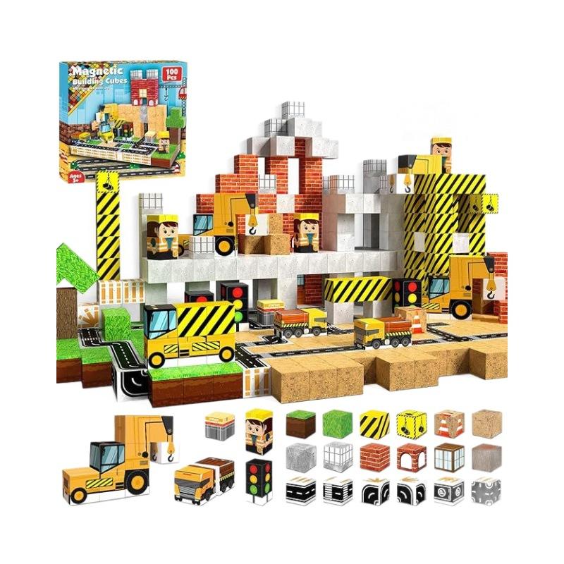 Ungiftige Magnetische Bausteine Mine Welt Magnetische Höhlen Welt Stein Würfel Spielzeug Set Stem Sensorisch Bestes Geschenk Für Kinder