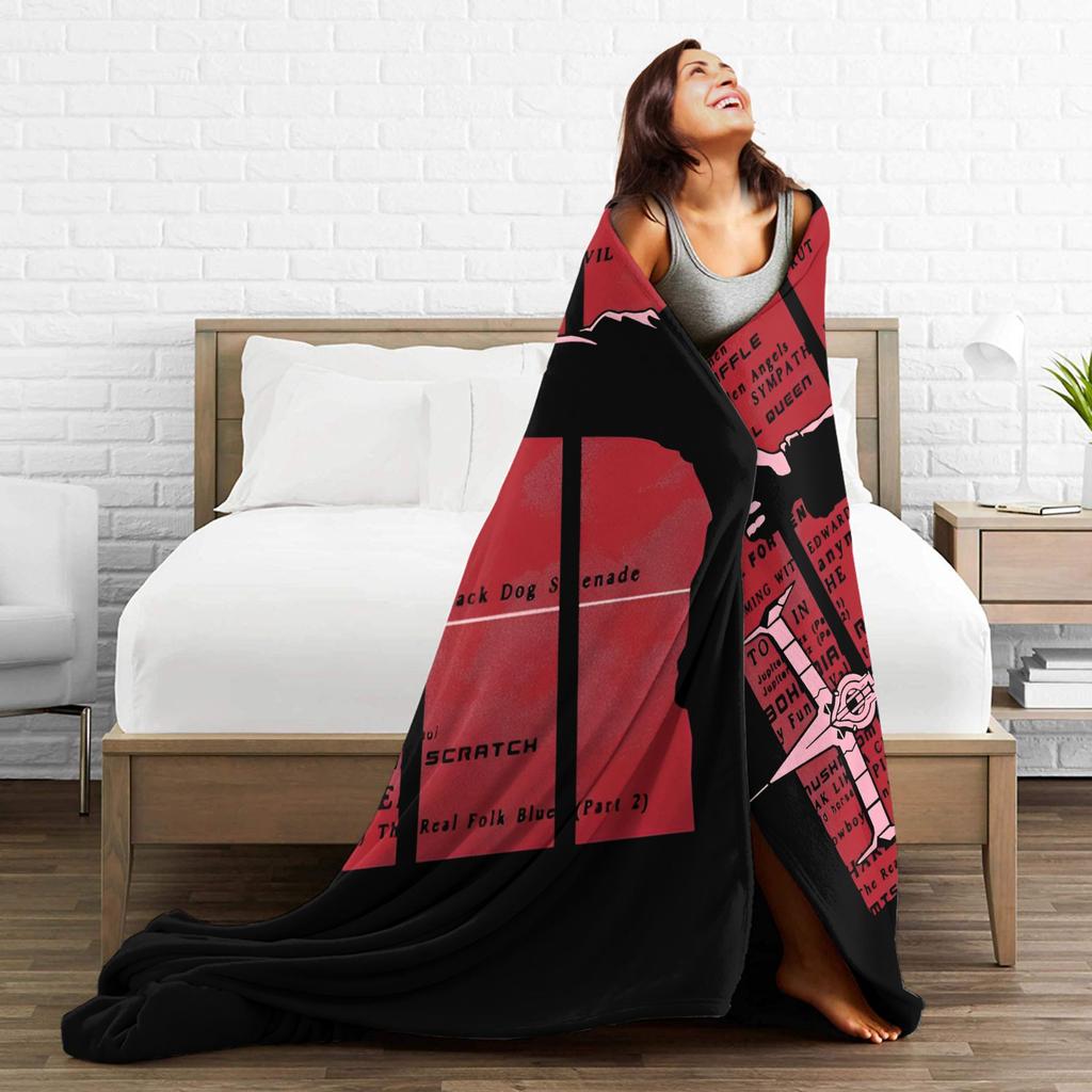 Cowboy Bebop Spike Spiegel Knitted Blanket Hot Japanese Anime  Fleece Throw Blanket Decoration Soft Warm Bedspread Multifunction