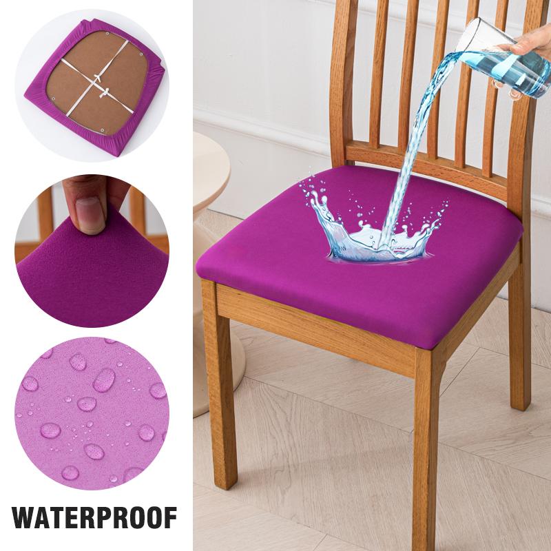Waterproof Seat Covers For Dining Room Elastic Chairs Covers Dining Chair Cover Washable Seat Case For Kitchen,El,Restaurant