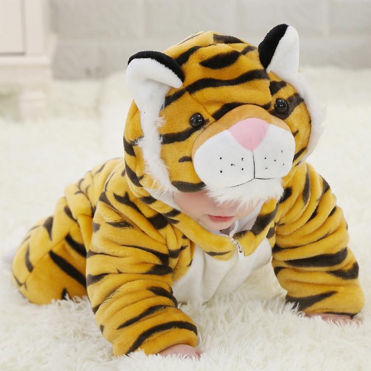 Baby Strampler Mit Kapuze - Süße Tier Overall Für Jungen & Mädchen In Dinosaurier Design