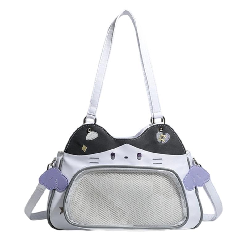 Итабаг Сумка через плечо Сумка-тоут Прозрачная Итабаг Школьная Модная Сумка-тоут Сумка через плечо Подарки для женщин фиолетовый