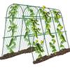 U-Shaped Plant Climbing Trellis for Vegetable Gardens - Plastic-Coated Steel Support for Beans and Cucumbers