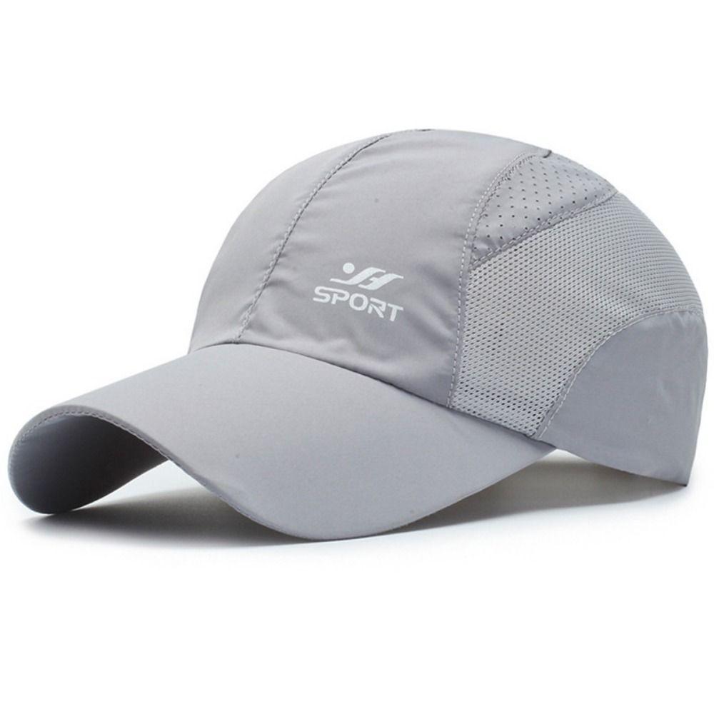 Quick Drying Fabric Sports Hats Breathable Baseball Net Caps Men's Sun Hats  Outdoor Sports