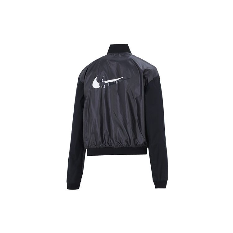 Nike Codzienna Krótka Tkana Kurtka Damska Odzież Wierzchnia Czarna DD6848-010