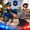 [PACCHETTO] Costume da Poliziotto per Accessori da Ballo Distintivo Carnevale 8 Pezzi Z944