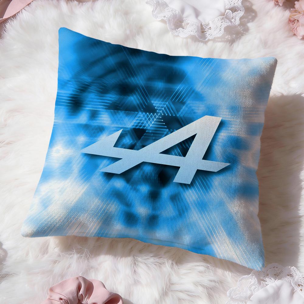A-Alpines Automobiles Cushion Cover Premium Comfort Reversible Pillow Cove -Two in One Design for Any Room & Car Interior