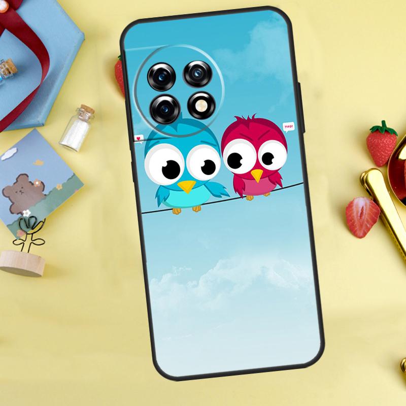 Baby Cute Owl Case For OnePlus 15 13 12 11 9 10 Pro 13T 13R 12R 10T 8T Nord 5 CE 3 4 2 Lite N20 N30 Cover