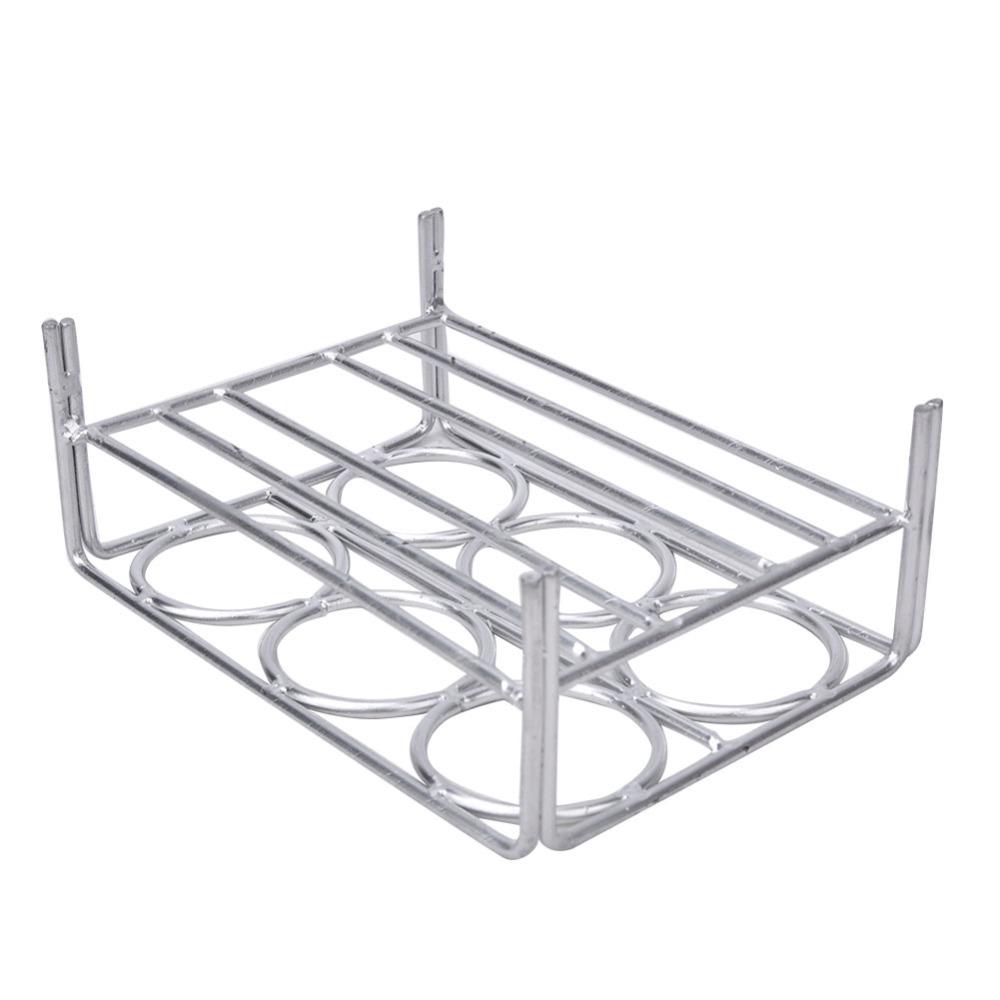 6 Holes Double Layer Structure Nichrome Wire Crucible Stand Lab Crucible Holder Sample Calcination
