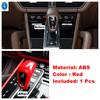 Dashboard Air AC / Lift Button / Cup Holder / Lights Control Panel Cover Trim For Porsche Cayenne 2018 -  Red Accessories