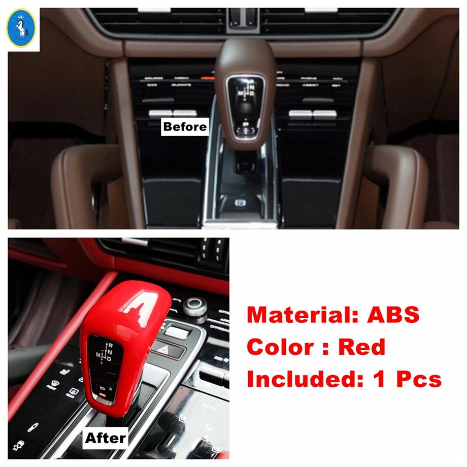 Dashboard Air AC / Lift Button / Cup Holder / Lights Control Panel Cover Trim For Porsche Cayenne 2018 -  Red Accessories