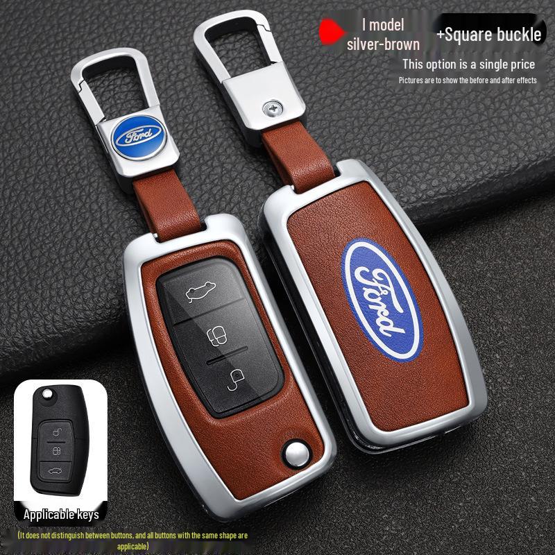 Key Case Cover Shell for Ford Fiesta, Focus (2009-2014), and 17 Years Ecosport Models