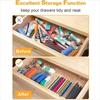Delicate Bathroom Vanities Tray Organizers Functional Clear Organization Drawers Versatile Storage Solution for Home Use