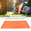 Tragbarer Notfallschlafsack für den Außenbereich, hält warm, feuchtigkeitsbeständig, reflektierende Campingmatte, Orange