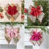 Multicolor Christmas Bow Decoration Satin Sequin Glitter Xmas Hanging Ornament Hanging Design Scennry Making Bowknot Pendant