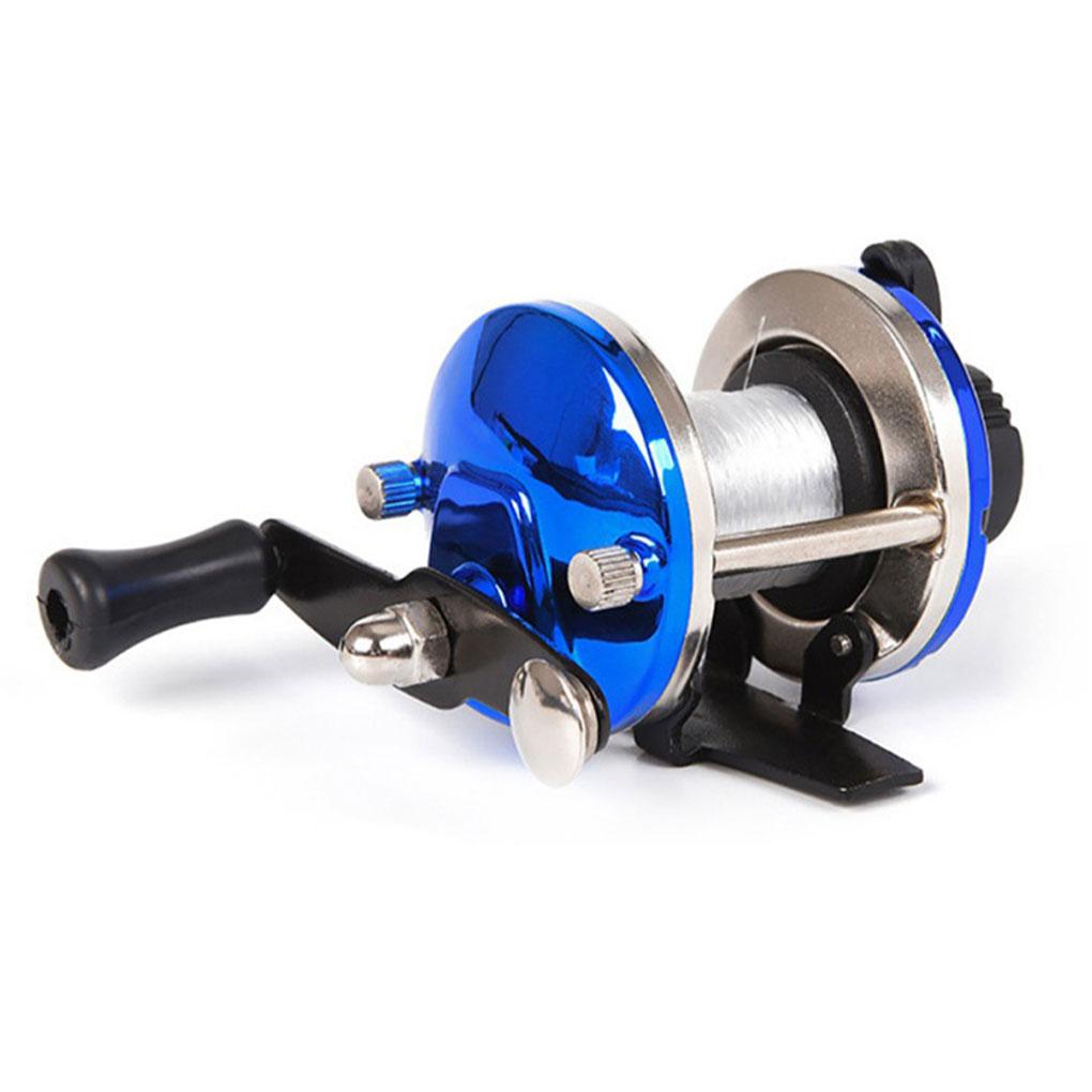 Mini Ice Fishing Reel Winter Metal Wheel Speed Right Sea Line Rotation Vessel Wheels Tackle Accessory Trolling Spinning Reel