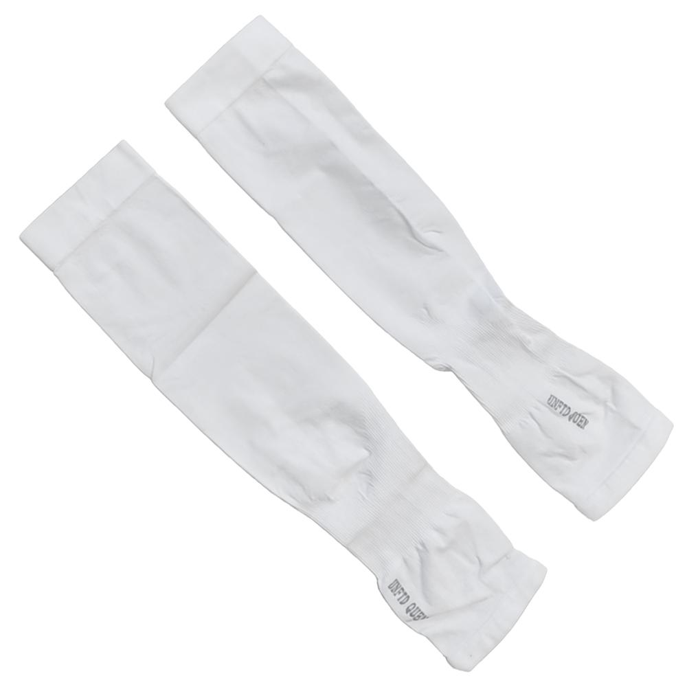 

1 pair of arm sleeves for men and women, UV sun protection, cold and icy arm cover, arm warmers for cycling, fishing, running, c білий