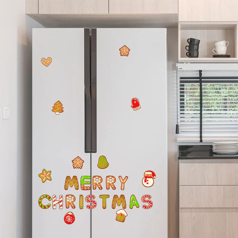 Christmas Fridge Magnets Unique Christmas Fridge Stickers Fridge Metal Garage Stickers Kids Gifts Party Decorates For Decor