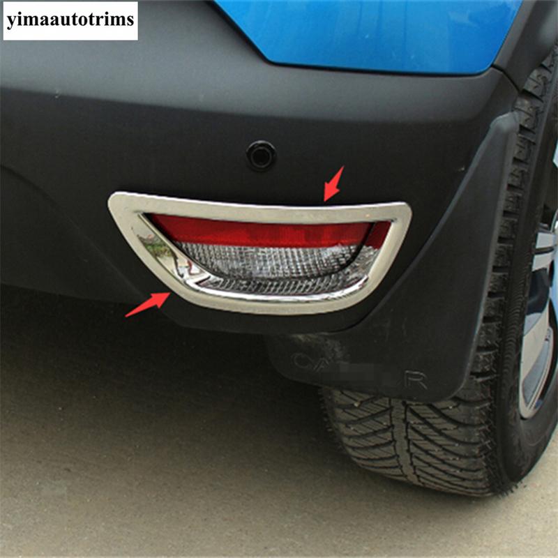 2 Stück Nebelschlussleuchte Licht Nebelscheinwerfer Dekoration Rahmen Abdeckung Zierleiste Für Renault Captur 2014 2015 2016 ABS Chrom Zubehör Exterieur