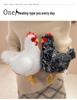 Grenzüberschreitende Simulations-Geflügel-Serie: Hahn, Henne, Truthahn, Schwarzes Huhn Plüschfiguren