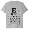 Men's Clothing Novelty Awesome Earth Is Flat Eye Chart Classic Tee Shirts Graphic Streetwear Short Sleeve Tops Summer T-shirt