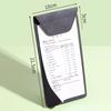 PU Leather Menu Wine Holder Pen Insert Invisible Magnetic Buckle Clipboard Document Clip Waterproof Order Dishes Note Holder