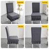 1PC Jacquard Plush Stool Slipcover Anti-Slip Skirt Chair Cover Seat Slipcover  Living Home Decor